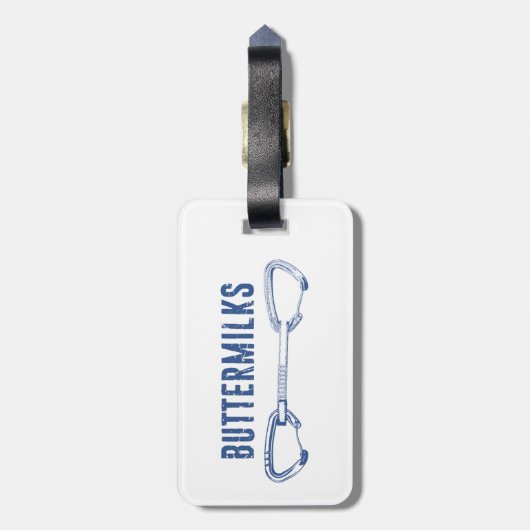 Buttermilks Rock-klimmer Bagagelabel (Achterkant verticaal)