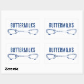 Buttermilks Rock-klimmer Rechthoekige Sticker (Vel)