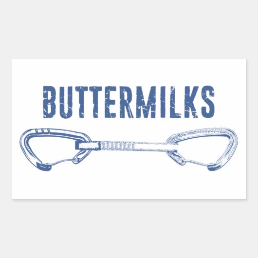 Buttermilks Rock-klimmer Rechthoekige Sticker (Voorkant)