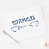Buttermilks Rock-klimmer Rechthoekige Sticker (Envelop)