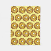 Butternut Crunch Donut Doughnut Yellow Gold Fleece Deken (Voorkant)