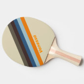 Butternut Fade Gestreept met naam Ping Pong Paddle Tafeltennisbatje (Zijkant)