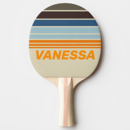 Butternut Fade Horizon Strepen met Naam Tafeltennisbatje