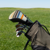 Butternut Fade over Strepen met Naam Golfheadcover (Insitu)