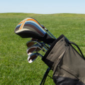 Butternut Fade Pin Gestreepte met Naam Golfheadcover (Insitu)