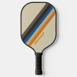Butternut Fade Strepen met Naam Pickleball Paddle