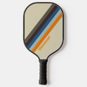 Butternut Fade Strepen met Naam Pickleball Paddle (Achterkant)