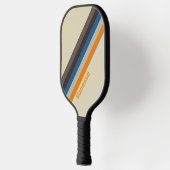 Butternut Fade Strepen met Naam Pickleball Paddle (Links)