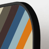 Butternut Fade Strepen met Naam Pickleball Paddle (Links Detail)