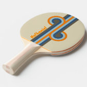 Butternut Fade Stripe Loop met naam Tafeltennisbatje (Voorkant Gekanteld)
