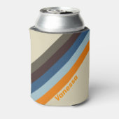 Butternut Fade Stripes met de naam Ping Pong Paddl Blikjeskoeler (Blikje Achterkant)