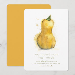 Butternut Funny New Home Moving Announge Aankondiging