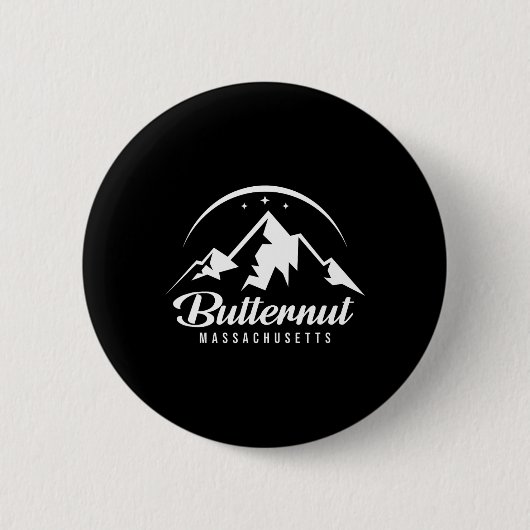 Butternut Machusetts Skigebied Snowboardin Ronde Button 5,7 Cm (Voorkant)