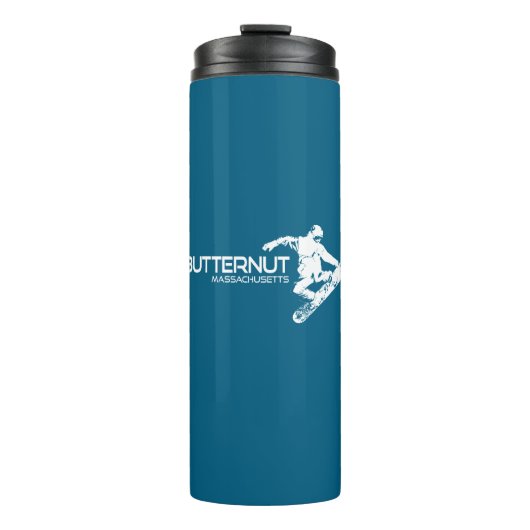 Butternut Massachusetts Ski Resort Snowboarder Thermosbeker (Voorkant)
