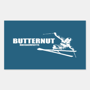 Butternut Ski Resort Skier Rechthoekige Sticker
