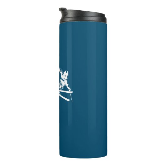 Butternut Ski Resort Skier Thermosbeker (Geroteerd rechts)