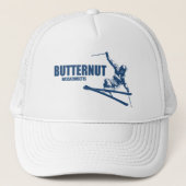Butternut Ski Resort Skier Trucker Pet (Voorkant)