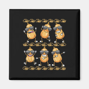 Butternut Squash Dancing Vegan Groente Magneet