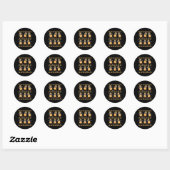 Butternut Squash Dancing Vegan Groente Ronde Sticker (Vel)