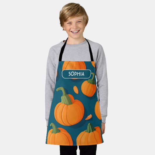 Butternut squash Retro gepersonaliseerd patroon Schort (Gedragen)