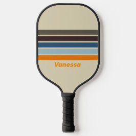 Butternut vervaaging over strepen met naam pickleball paddle