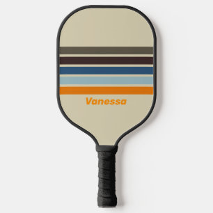 Butternut vervaaging over strepen met naam pickleball paddle