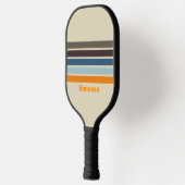 Butternut vervaaging over strepen met naam pickleball paddle (Links)
