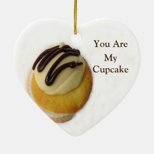 Butterroom Cupcake Ceramic Ornament (Achterkant)