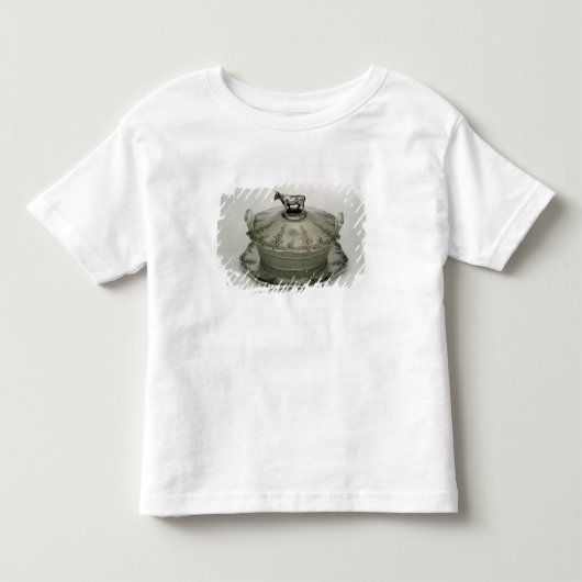 Butterschaal met een gevorste glasbasis kinder shirts (Voorkant)