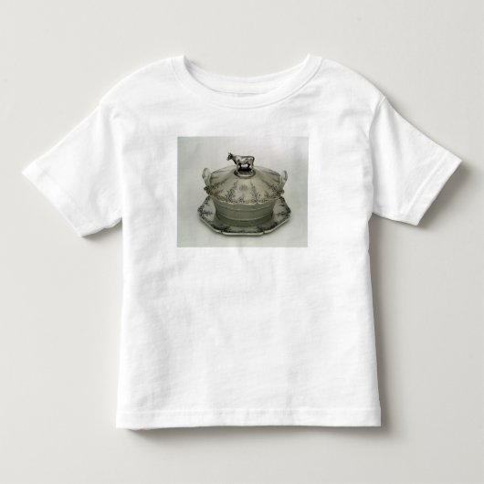 Butterschaal met een gevorste glasbasis kinder shirts (Voorkant)