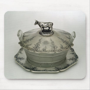 Butterschaal met een gevorste glasbasis muismat