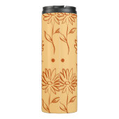 Butterscotch Colored Sunflower Pattern Thermosbeker (Achterkant)
