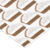 Butterscotch Cream Pie Slice Dessert Baking Food Tafelkleed (Gekanteld)