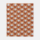 Butterscotch Pudding Whipped Cream Southern Food Fleece Deken (Voorkant)