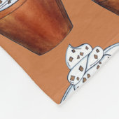 Butterscotch Pudding Whipped Cream Southern Food Fleece Deken (Hoek)