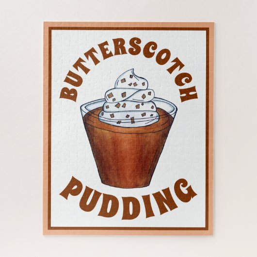 Butterscotch Pudding Whipped Cream Southern Food Legpuzzel (Verticaal)