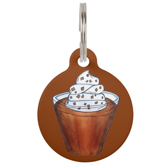 Butterscotch Pudding Witte Slagroom Zuiders Eten Huisdierpenning (Voorkant)