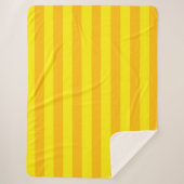 Butterscotch Stripe Sherpa Deken (Voorkant)