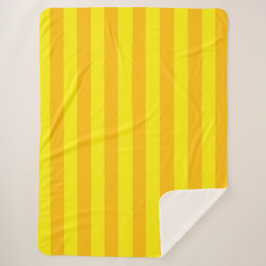 Butterscotch Stripe Sherpa Deken