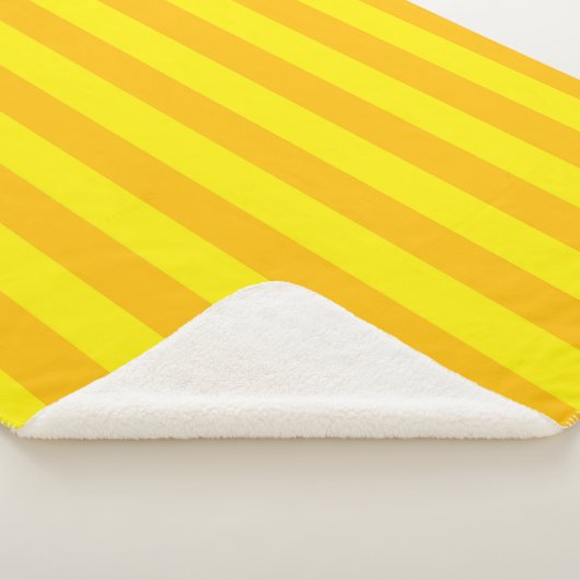 Butterscotch Stripe Sherpa Deken (3/4)