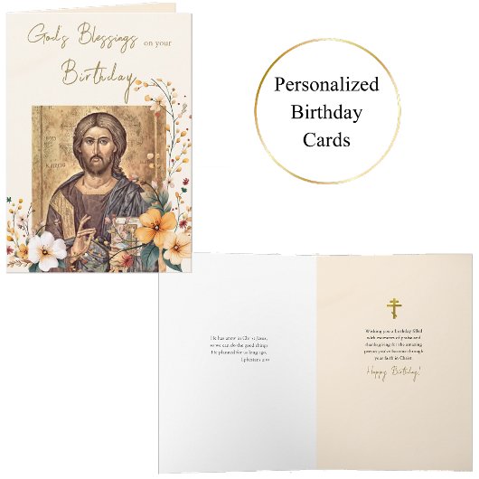 Butterscotch White Flowers and Buds Birthday       Kaart