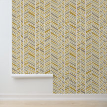 Butterscotch Yellow en Taupe visgraat
