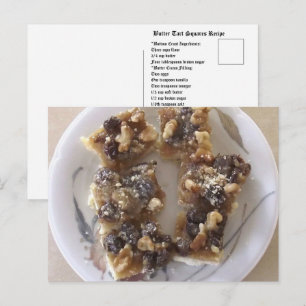 Butterstart-recept Briefkaart