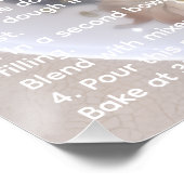 Buttertart Squares Recept Perfect Poster (Hoek)