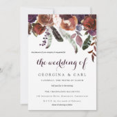 Butterum & Plum bruiloft uitnodiging 1 (Voorkant)