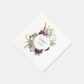 Butterum & Plum Gepersonaliseerde bruiloft servet  (Hoek)