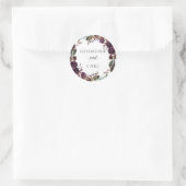 Butterum & Plum Gepersonaliseerde bruiloft Sticker (Tas)