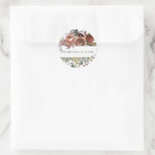 Butterum & Plum gepersonaliseerde bruiloft Sticker (Tas)