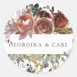 Butterum & Plum gepersonaliseerde bruiloft Sticker