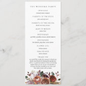 Butterum & Plum huwelijksceremonie programma Programmakaart (Achterkant)